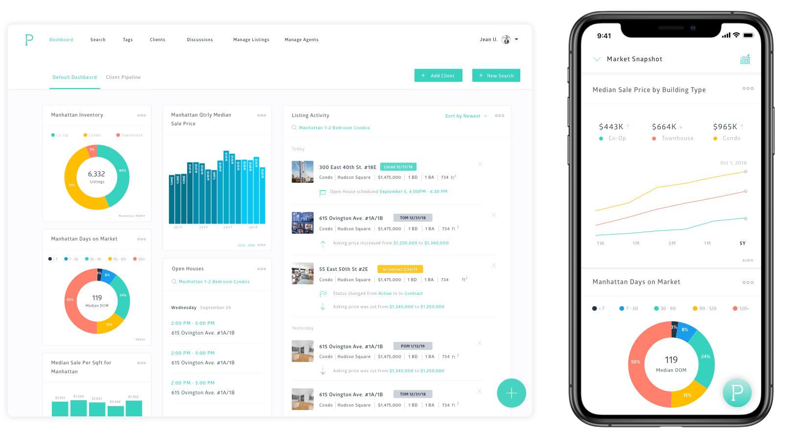 Create and customize dashboards at your desk or right from your phone